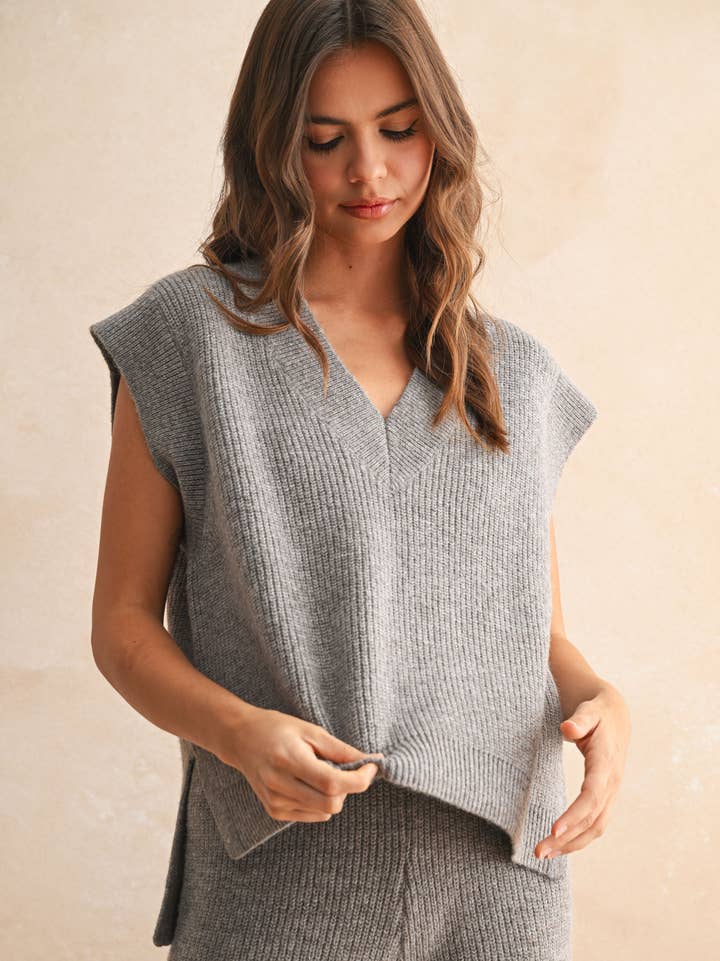 Miou Muse V Neck Sweater Set