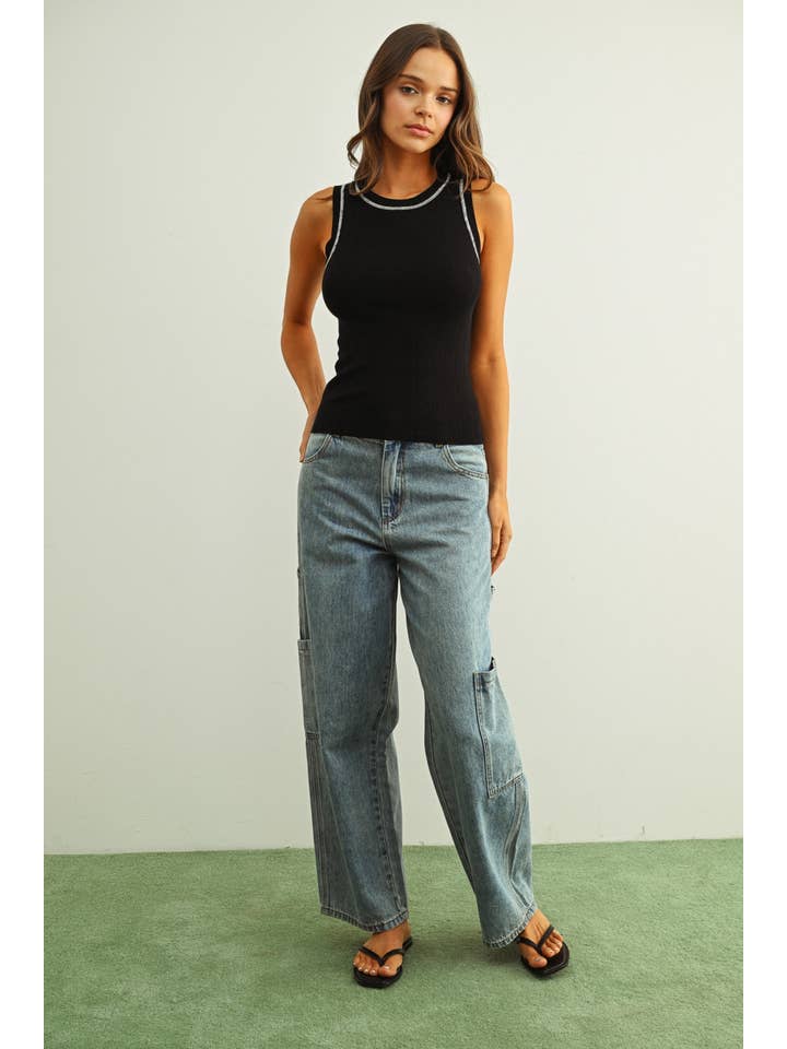 Miou Muse Sleeveless Knit Top
