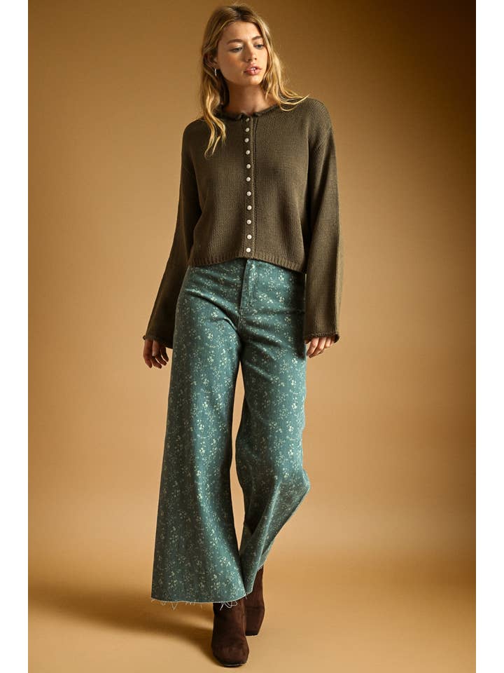 Miou Muse Button Knit Cardigan