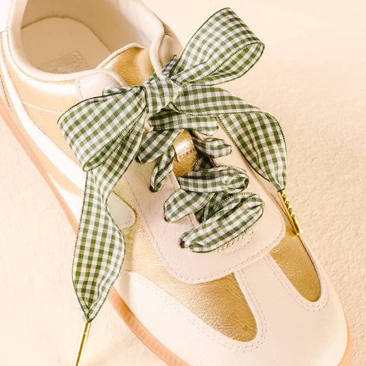 Step It Up Gingham Shoelaces