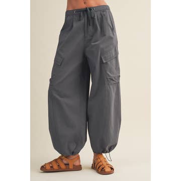 Mustard Seed Twill Voluminous Cargo Pants