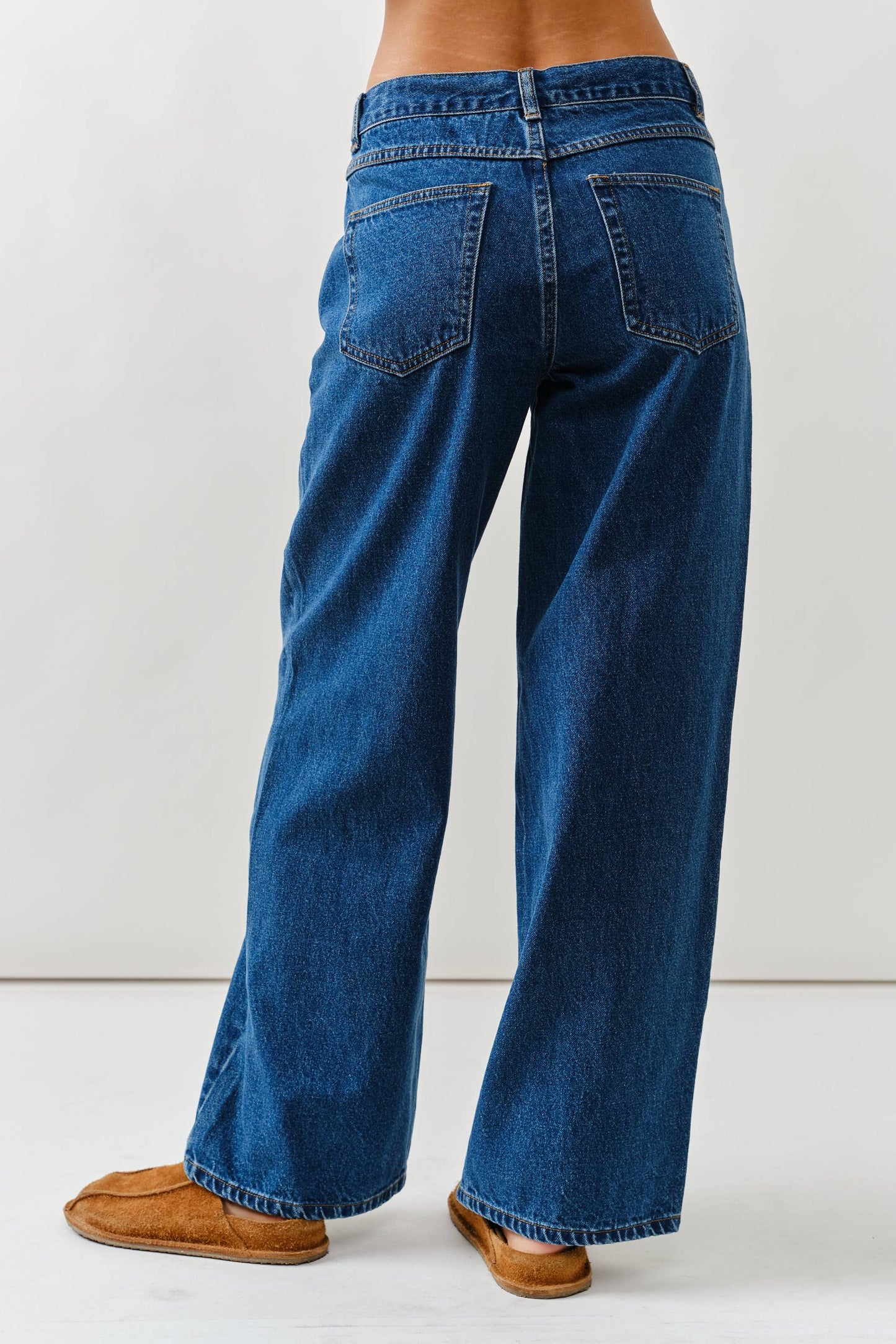 Aaron & Amber Drawstring Straight Jeans