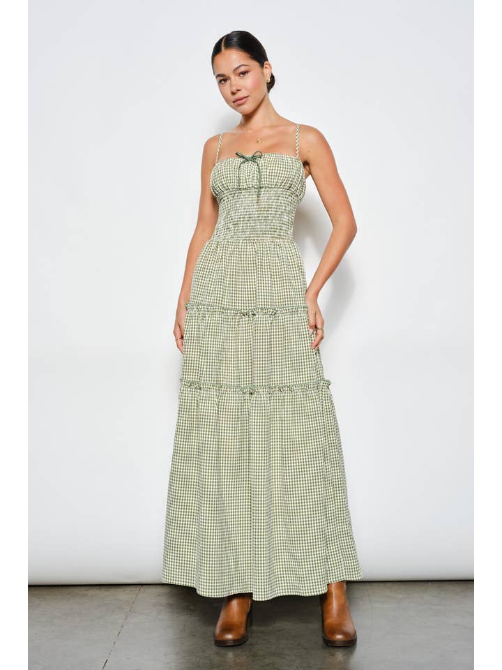 Pretty Garbage Carol Smocked Waist Dress