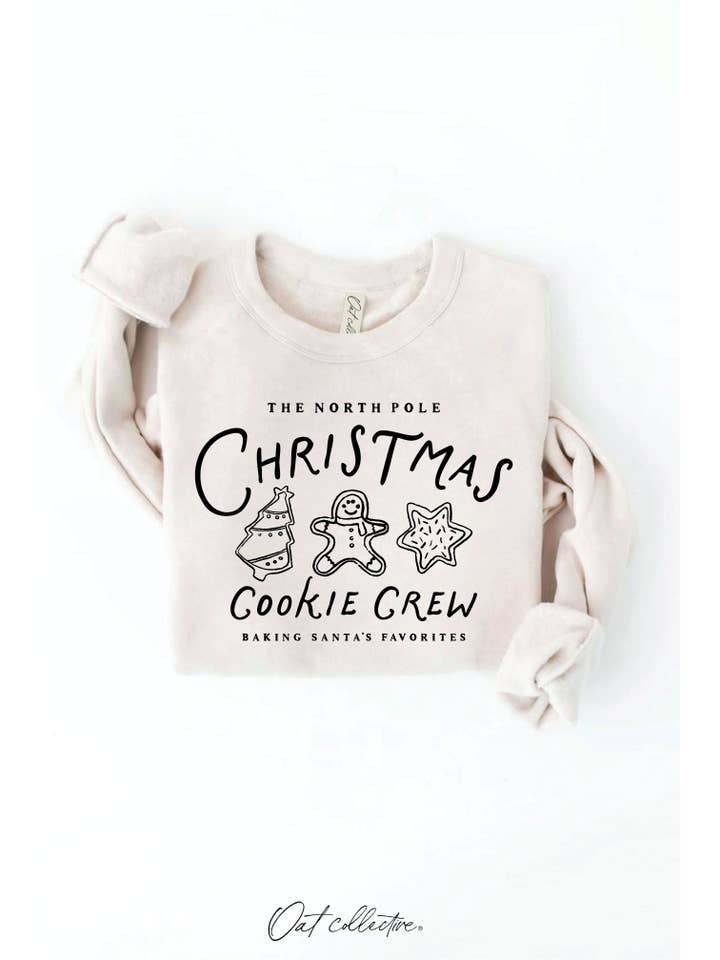 North Pole Christmas Cookie Crew Sweatshirt