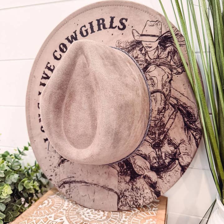 Long Live Cowgirls Engraved Hat