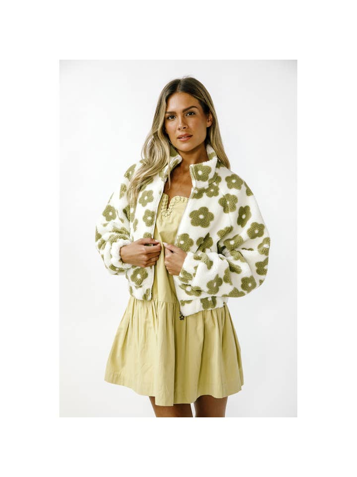 Storia Floral Teddy Zipup Jacket