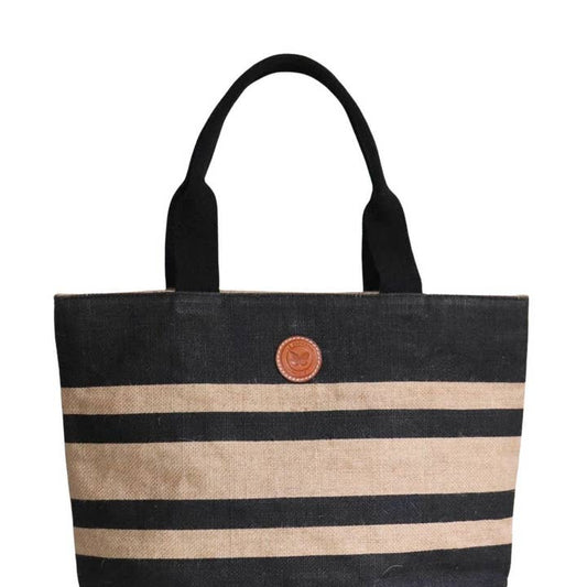 Le Papillon Burlap Tote Bag