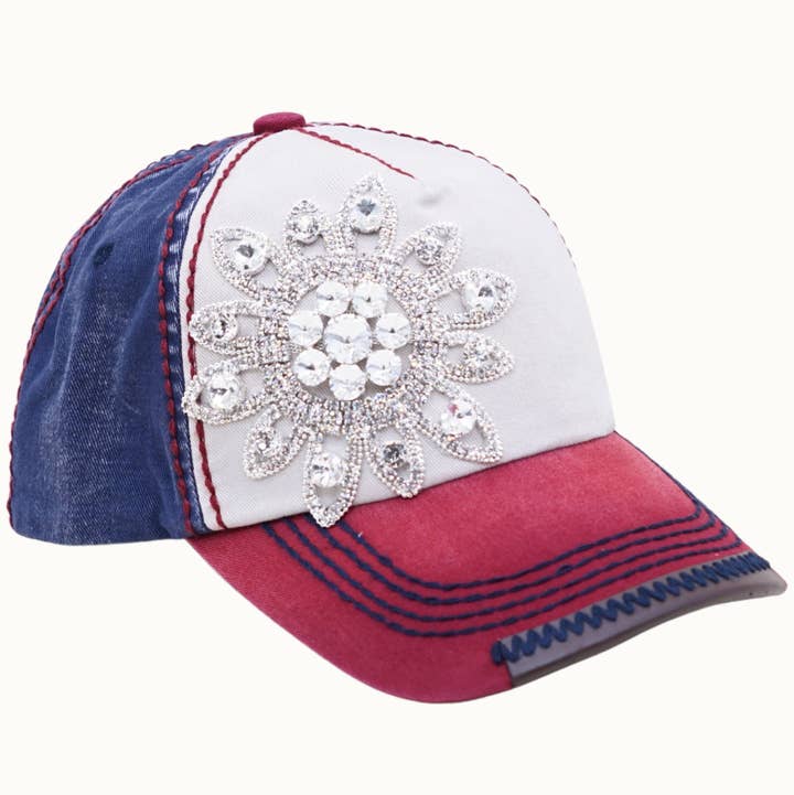 Sunflower Bejeweled Hat