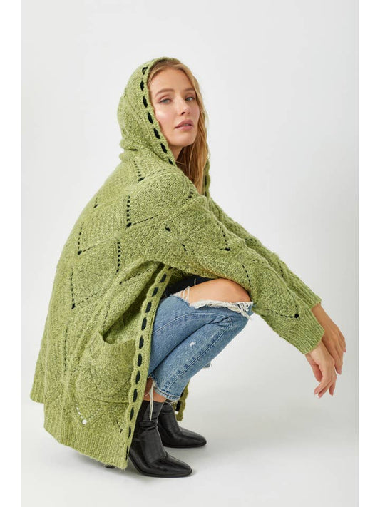 Mystree Open Front Cardigan