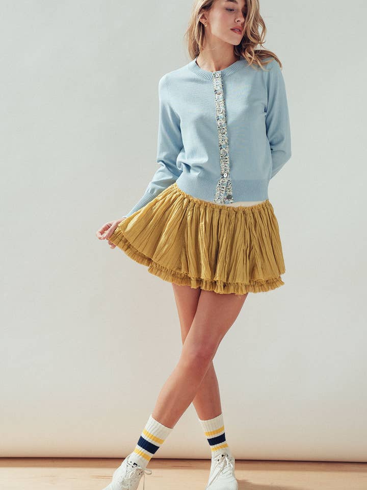 Urban Daizy Floral Button Down Cardigan