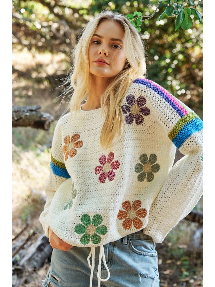 Mello Daisy Oversized Sweater