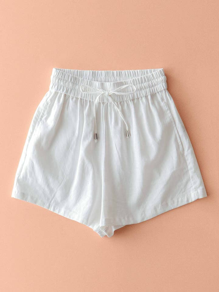 Urban Daizy Linen Drawstring Shorts