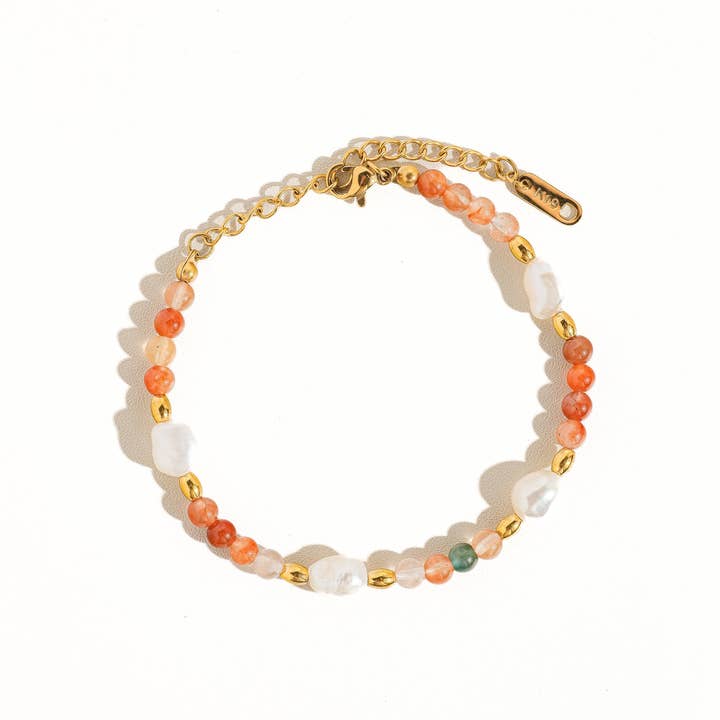 Bohemian Stone & Bead Bracelet