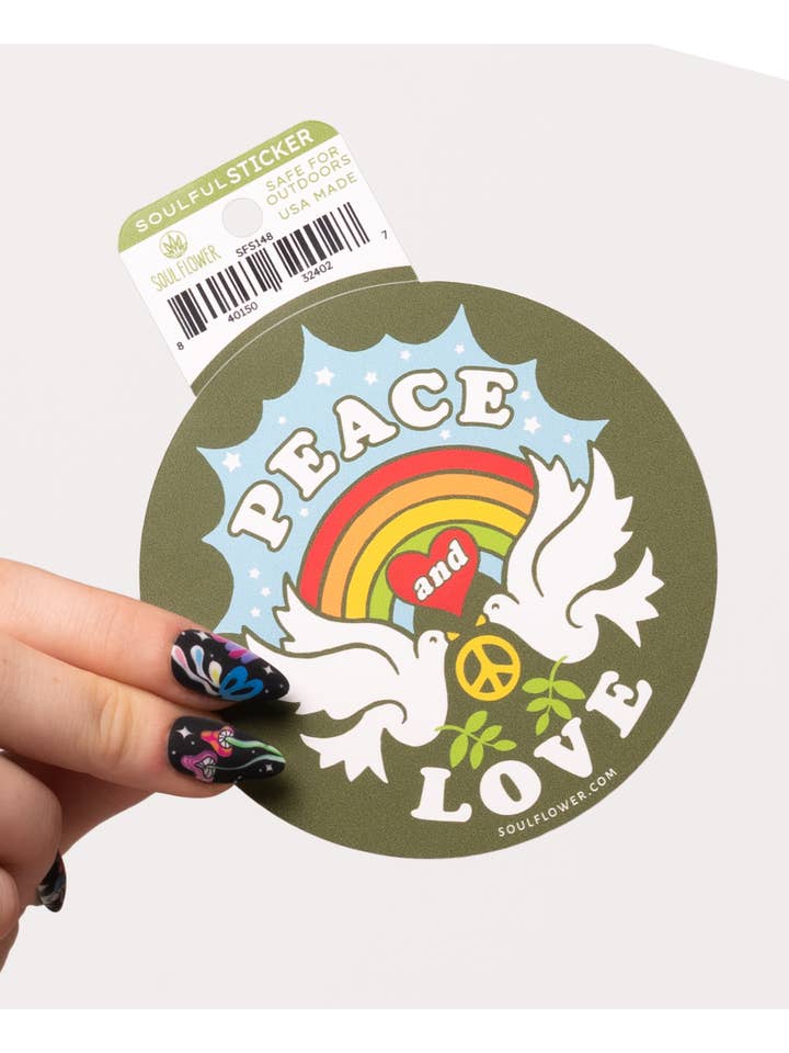 Peace & Love Sticker