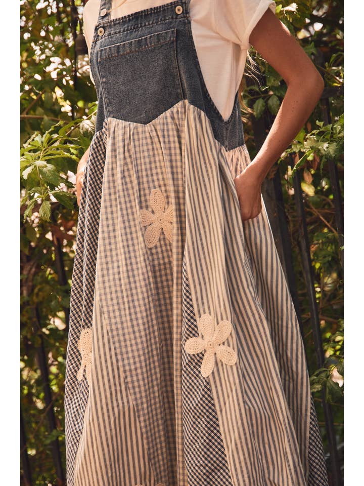Oddi Patchwork Overall Dress