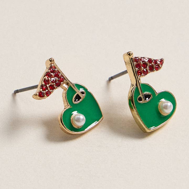 Golf Hole Stud Earrings