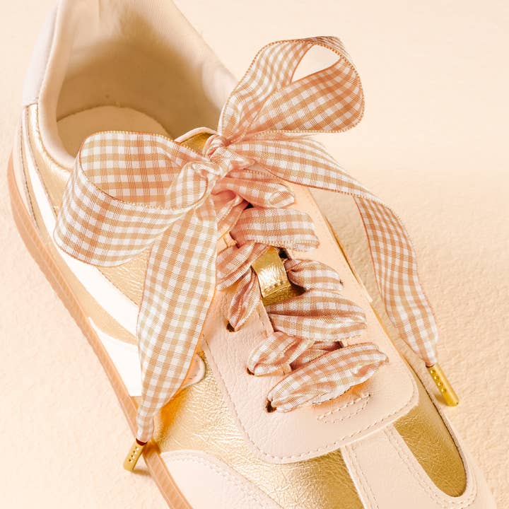 Step It Up Gingham Shoelaces