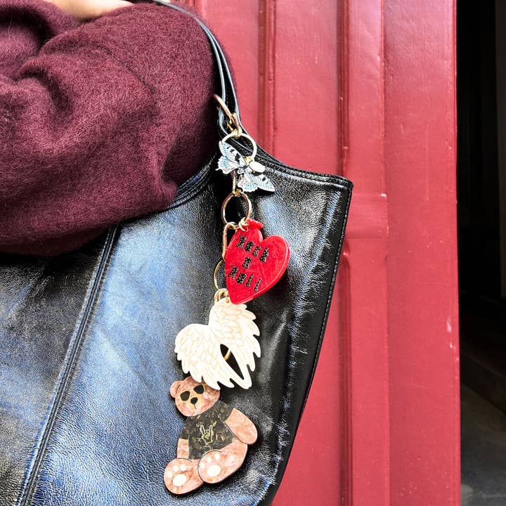 Solar Eclipse Angel Wings Bag Charm