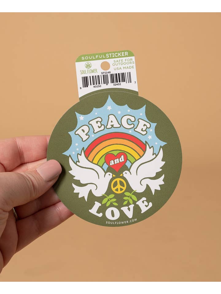 Peace & Love Sticker