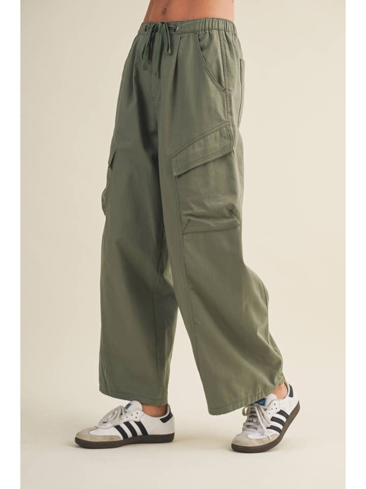 Mustard Seed Twill Voluminous Cargo Pants