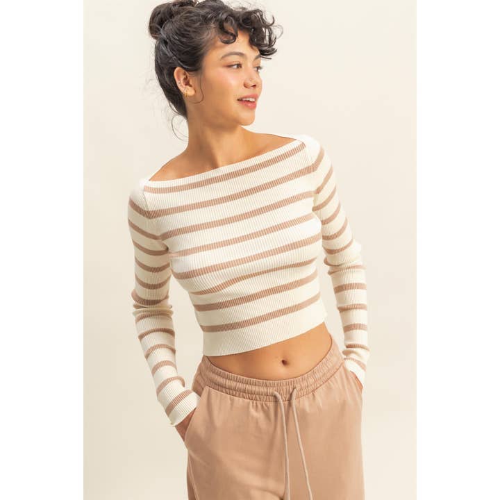 HYFVE Striped Long Sleeve Top
