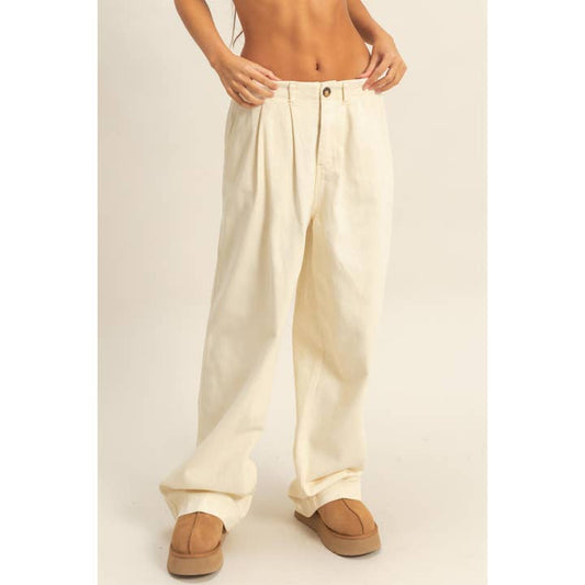 HYFVE Mid Rise Wide Leg Pants