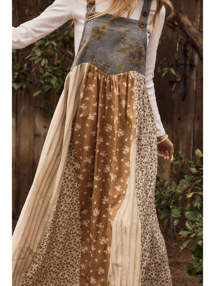 Oddi Floral Overall Maxi Dress
