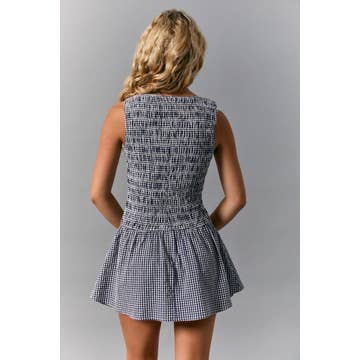 Le Lis Smocked Bodice Gingham Dress