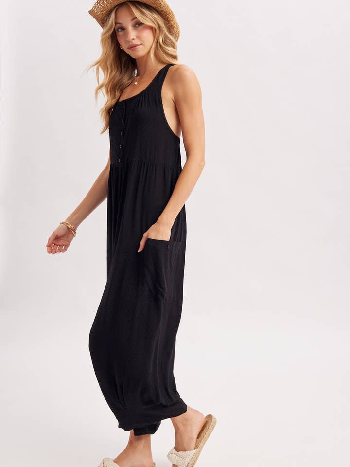 Boho Relaxed Sleeveless Jumpsuit