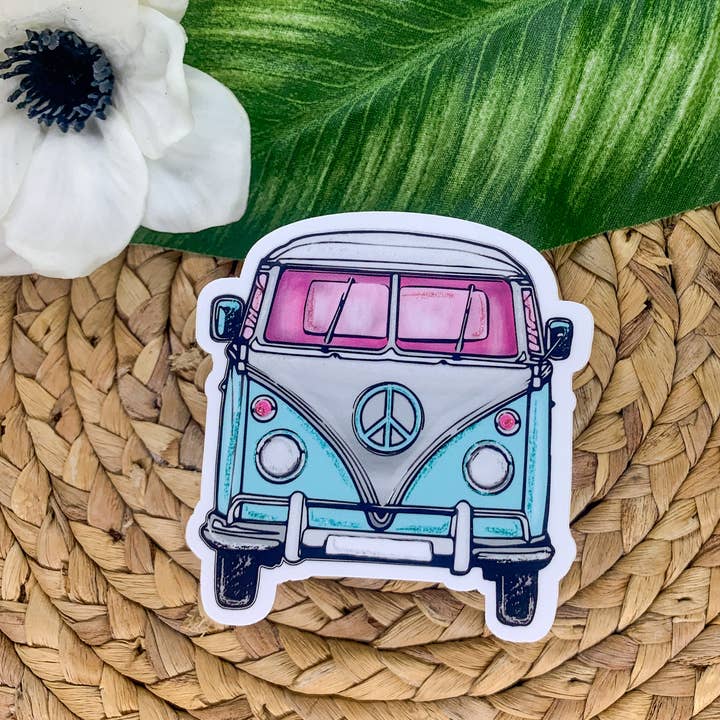 Retro Van Vinyl Sticker