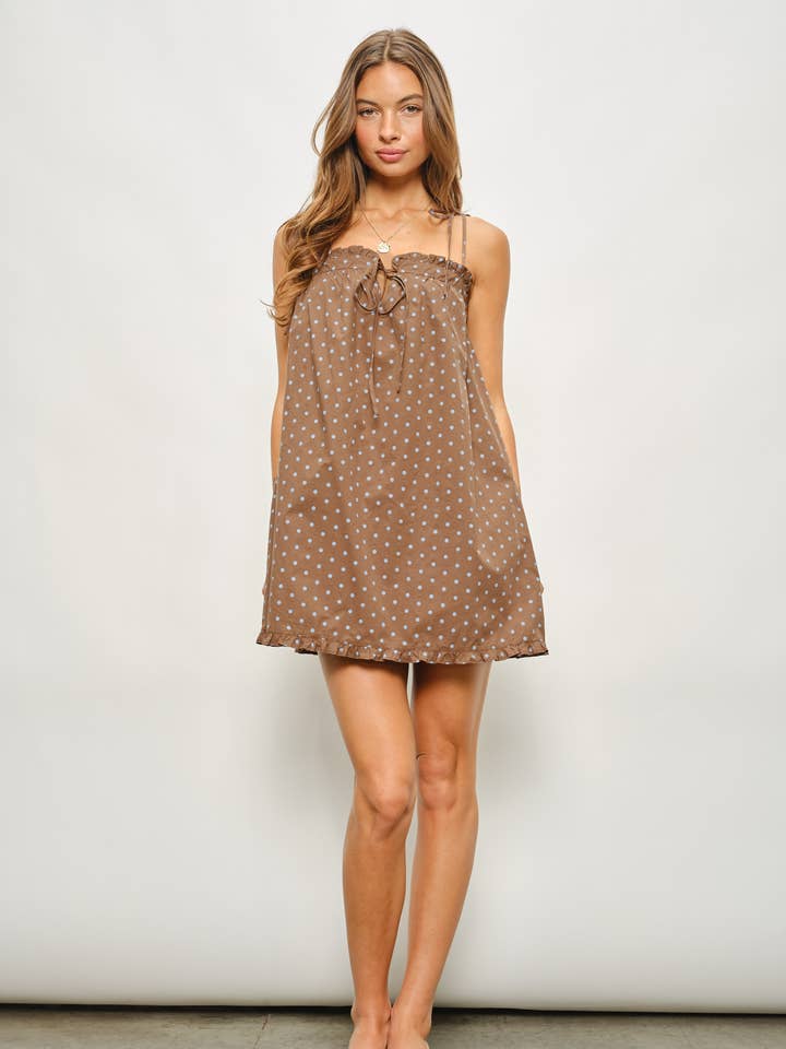 Pretty Garbage Polly Polka Dot Mini Dress