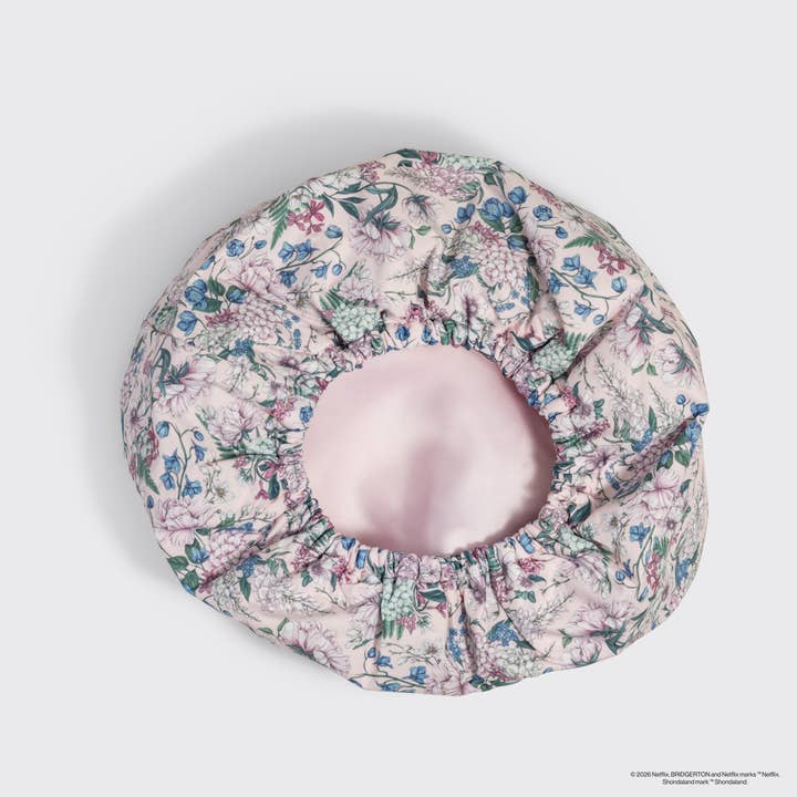 Bridgerton x Kitsch Satin Lined Shower Cap