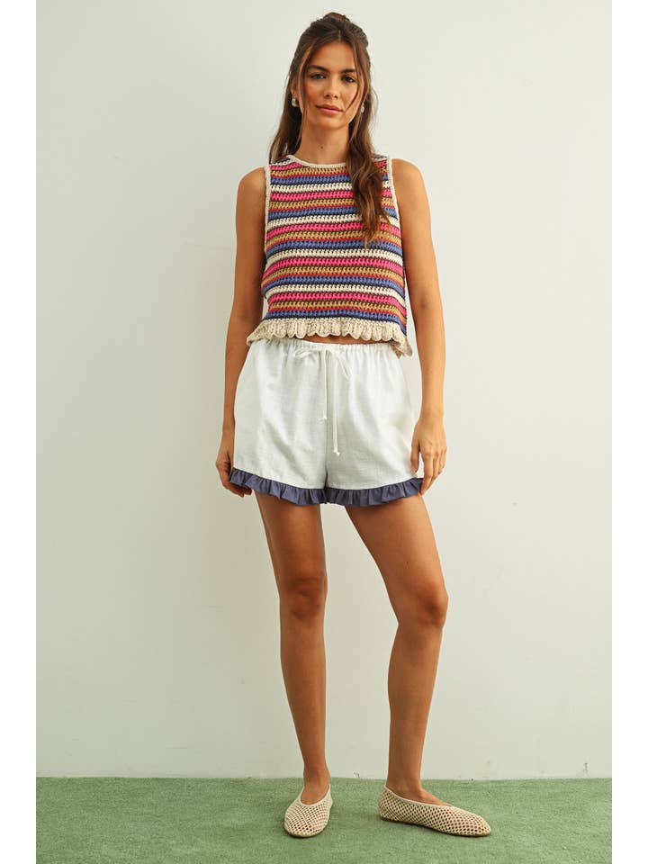 Miou Muse Multicolor Knit Top