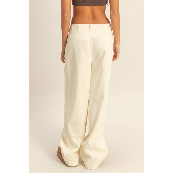 HYFVE Mid Rise Wide Leg Pants