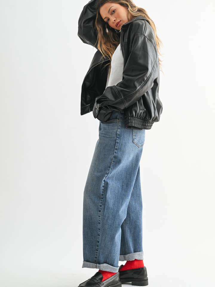 Just USA Slim Cuff Barrel Jeans
