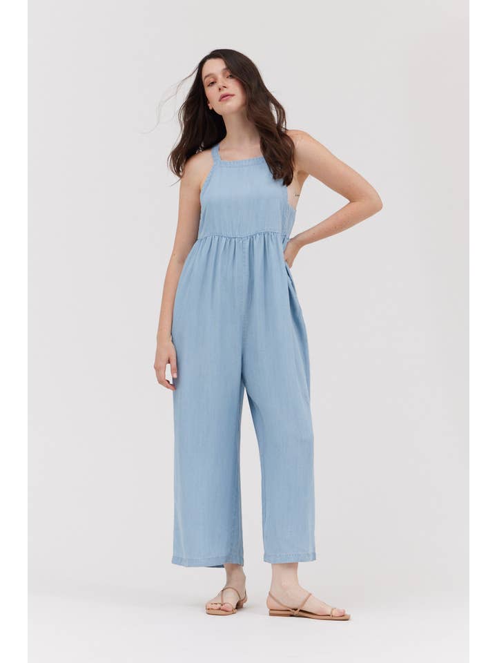 Grade & Gather Chambray Jumpsuit