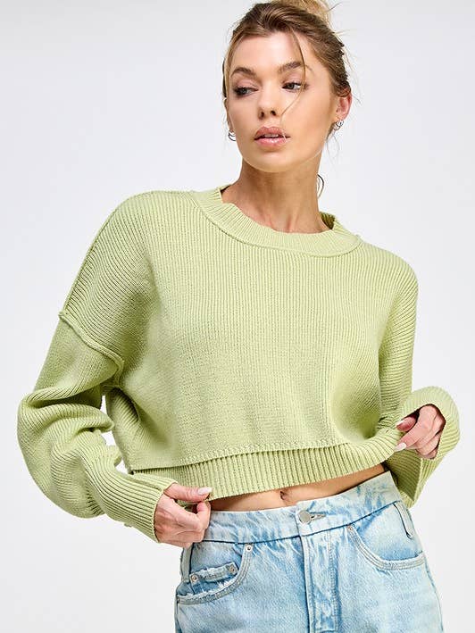 Miss Love Easy Street Crop Pullover