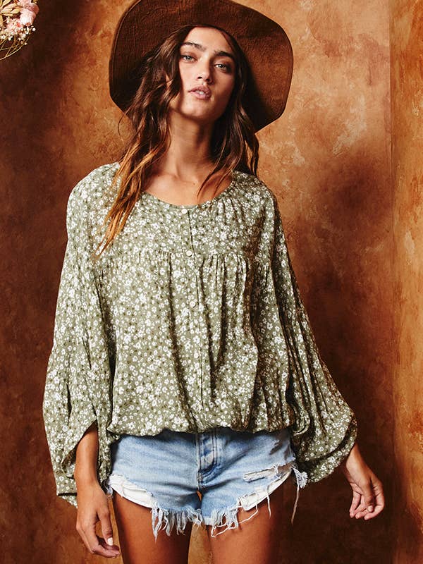 Bucketlist Floral Longsleeve Top