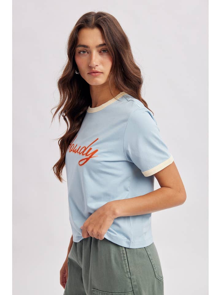 Wishlist Howdy Ringer Tee