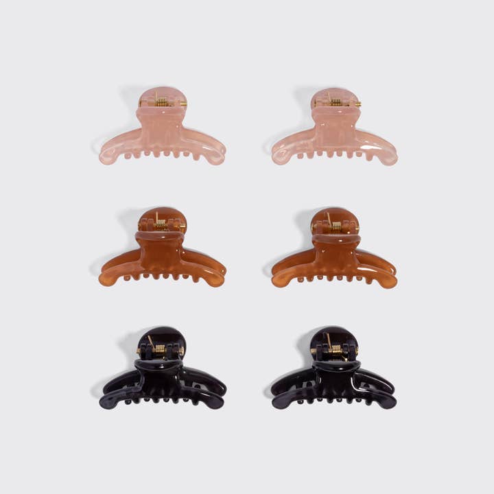Kitsch Recycled Plastic Mini Arched Clips
