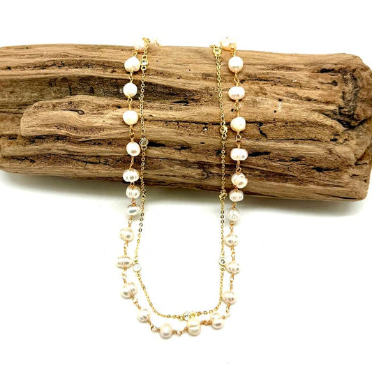Freshwater Pearl Chain Necklace