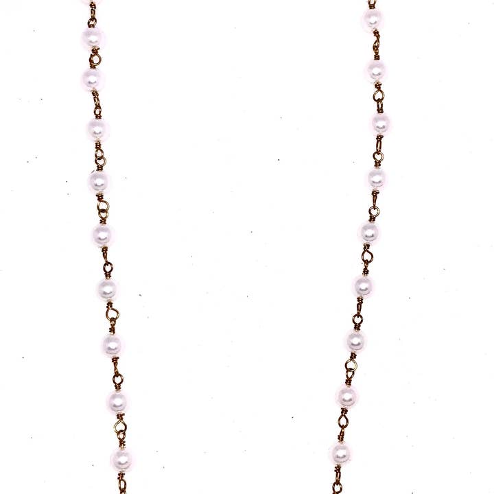 Turquoise Jasper Pearl Chain
