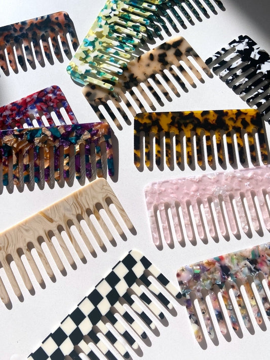 Wide Tooth Acetate Hair Comb