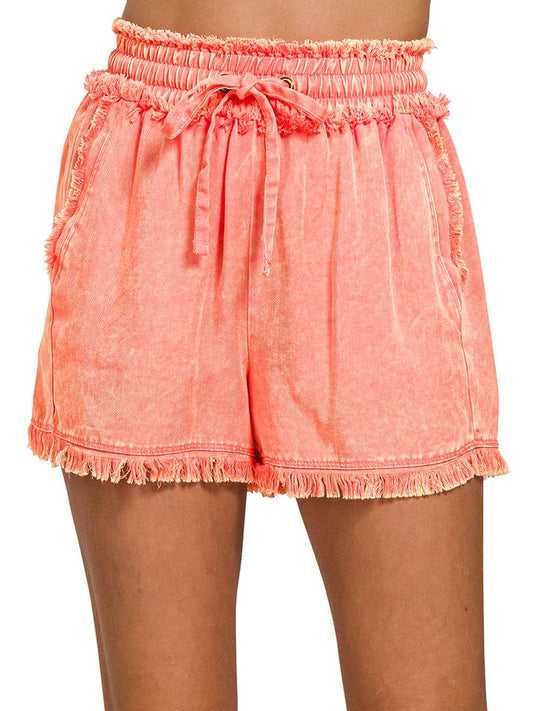Tencel Mineral Washed Shorts