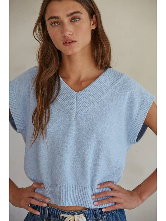 By Together Knit Sweater Vest Top