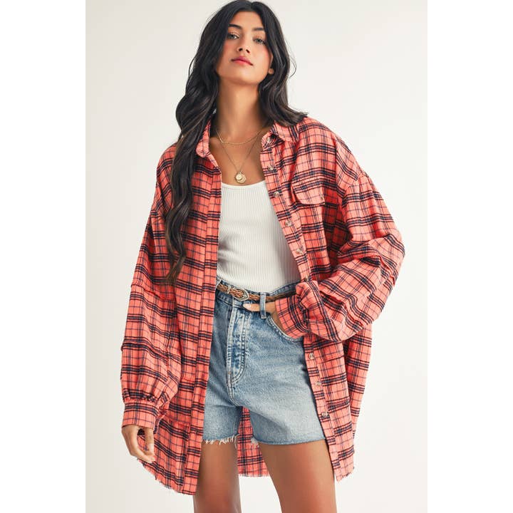 Side Split Fall Flannel