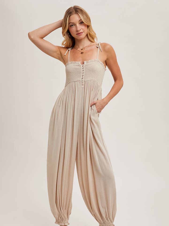 Blu Ivy Smocked Jumpsuit