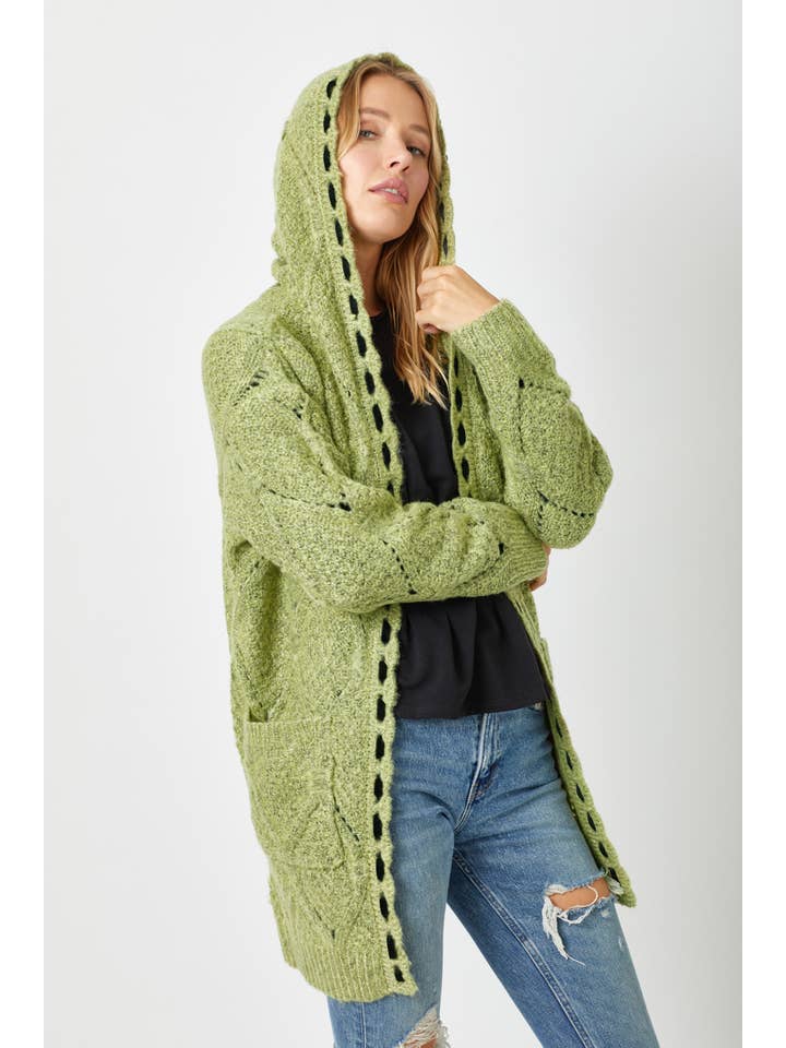 Mystree Open Front Cardigan