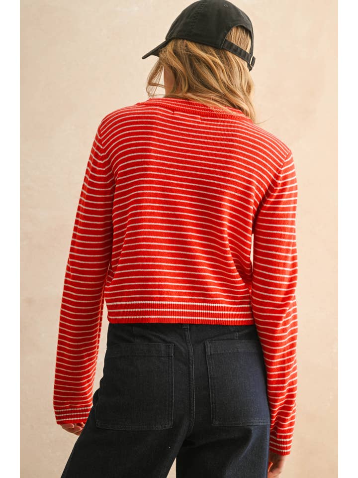 Miou Muse Striped Sweater Top