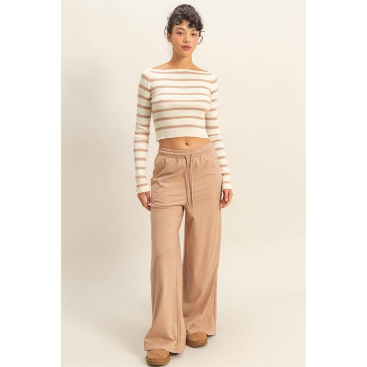HYFVE Striped Long Sleeve Top